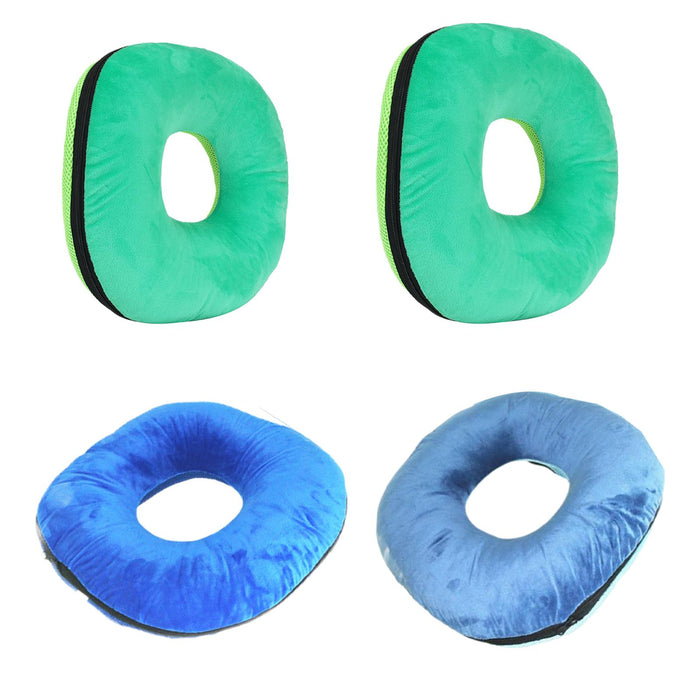 Donut Pillow Tailbone Hemorrhoid Cushion for Wheelchair Pad Green M