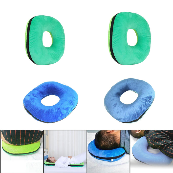 Donut Pillow Tailbone Hemorrhoid Cushion for Wheelchair Pad Green M