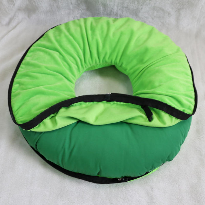 Donut Pillow Tailbone Hemorrhoid Cushion for Wheelchair Pad Green L