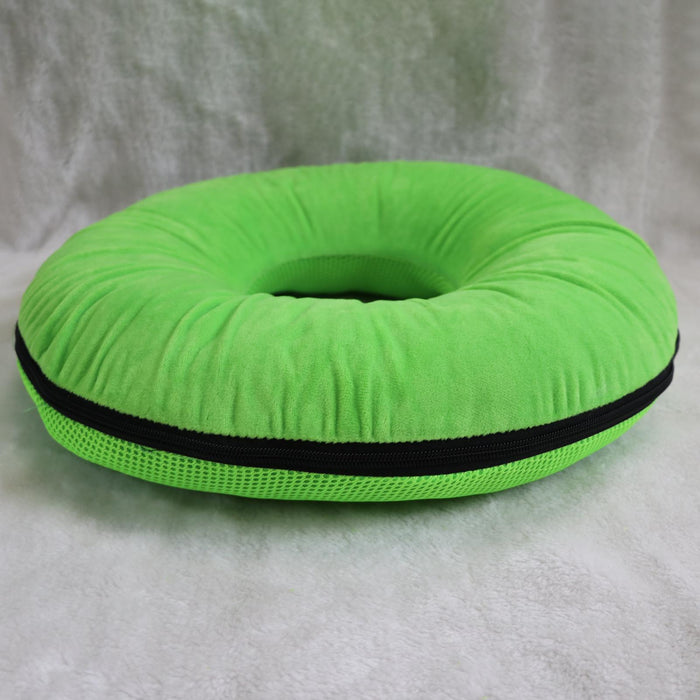 Donut Pillow Tailbone Hemorrhoid Cushion for Wheelchair Pad Green L