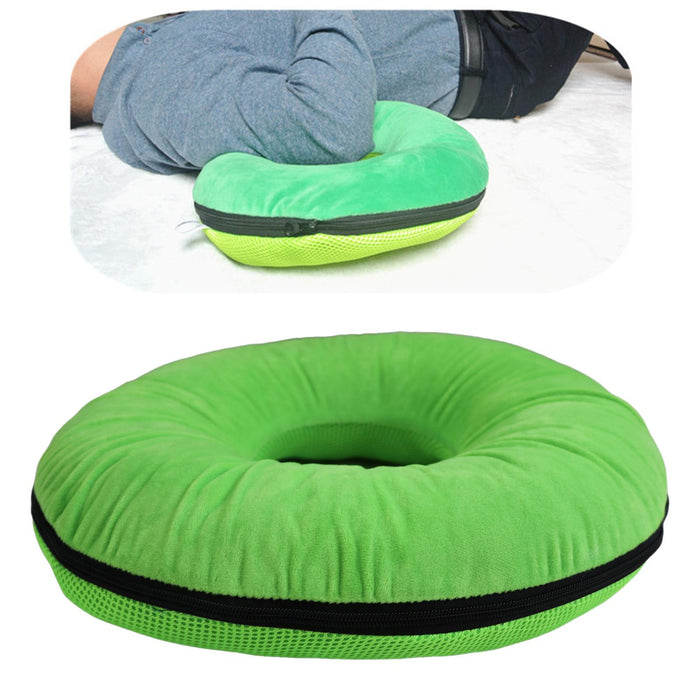 Donut Pillow Tailbone Hemorrhoid Cushion for Wheelchair Pad Green L