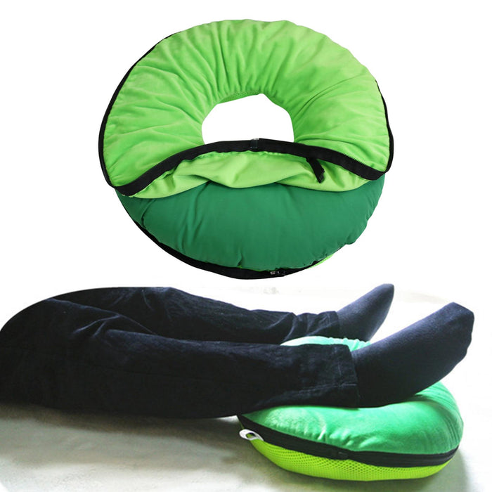 Donut Pillow Tailbone Hemorrhoid Cushion for Wheelchair Pad Green L