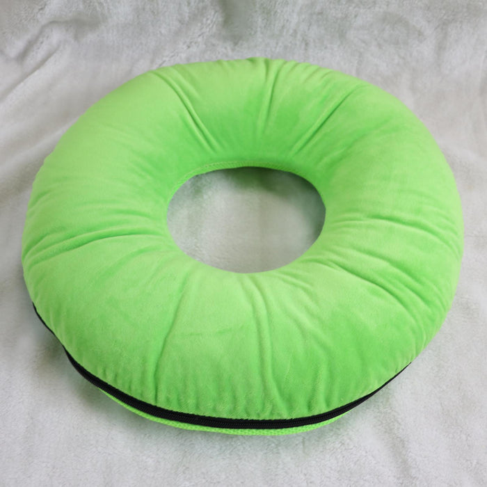 Donut Pillow Tailbone Hemorrhoid Cushion for Wheelchair Pad Green L