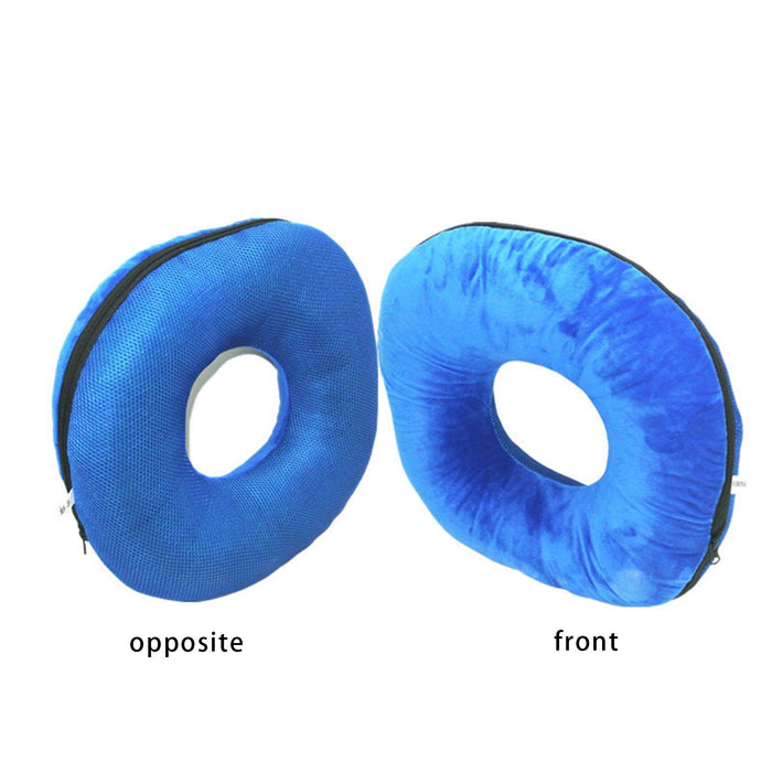 Donut Pillow Tailbone Hemorrhoid Cushion for Wheelchair Pad Blue L