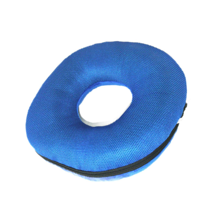 Donut Pillow Tailbone Hemorrhoid Cushion for Wheelchair Pad Blue L