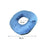 Donut Pillow Tailbone Hemorrhoid Cushion for Wheelchair Pad Light Blue L