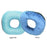 Donut Pillow Tailbone Hemorrhoid Cushion for Wheelchair Pad Light Blue L