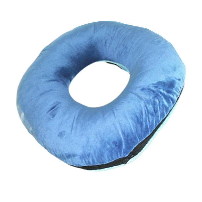 Donut Pillow Tailbone Hemorrhoid Cushion for Wheelchair Pad Light Blue L