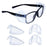 Universal Safety Glasses Side Shields TPU Clear Soft for Safety Glasses Small 4 holes