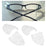 Universal Safety Glasses Side Shields TPU Clear Soft for Safety Glasses Small 4 holes