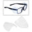 Universal Safety Glasses Side Shields TPU Clear Soft for Safety Glasses Small 4 holes