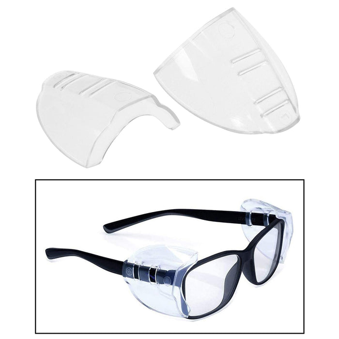 Universal Safety Glasses Side Shields TPU Clear Soft for Safety Glasses Small 4 holes