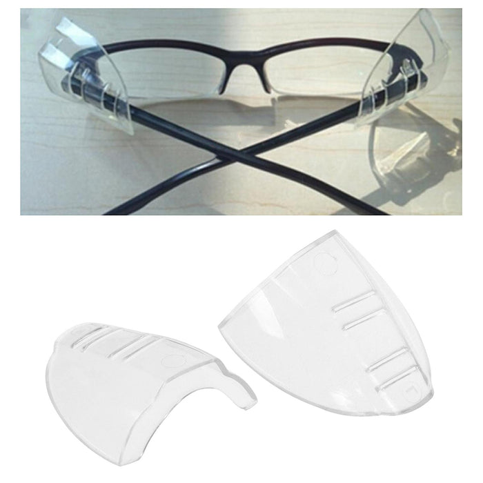 Universal Safety Glasses Side Shields TPU Clear Soft for Safety Glasses Small 4 holes