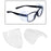 Universal Safety Glasses Side Shields TPU Clear Soft for Safety Glasses Large 2 holes