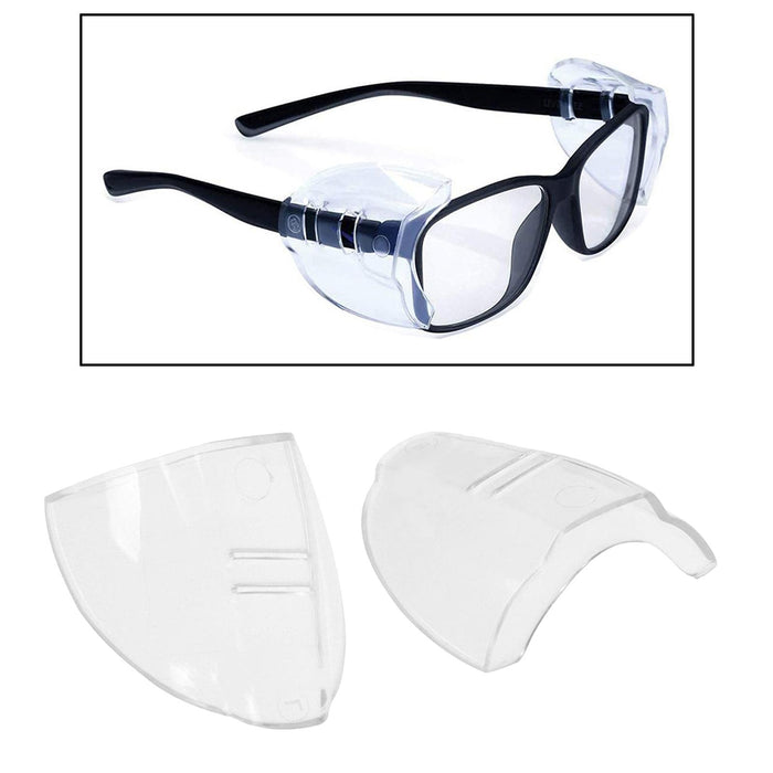 Universal Safety Glasses Side Shields TPU Clear Soft for Safety Glasses Large 2 holes