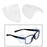 Universal Safety Glasses Side Shields TPU Clear Soft for Safety Glasses Large 2 holes