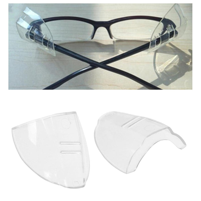 Universal Safety Glasses Side Shields TPU Clear Soft for Safety Glasses Large 2 holes