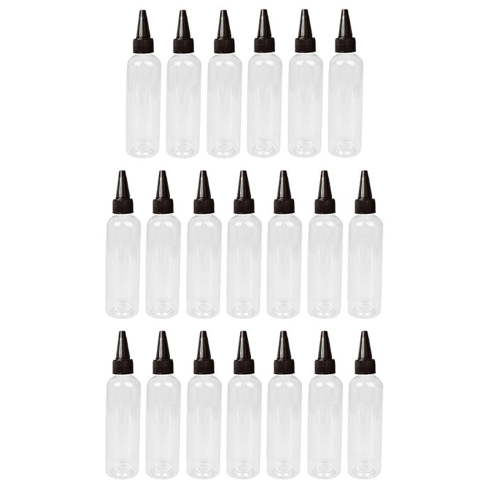 20 Pieces Water Bottles 120ml Squirt No Leakage Glue dressings Black Caps