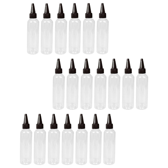 20 Pieces Water Bottles 120ml Squirt No Leakage Glue dressings Black Caps