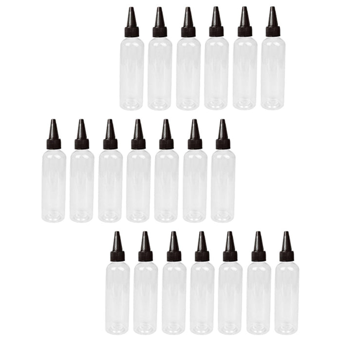 20 Pieces Water Bottles 120ml Squirt No Leakage Glue dressings Black Caps