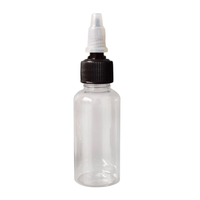 20 Pieces Sharp Mouth Dropper Bottle 30ml for Cosmetics Makeup   Black Caps