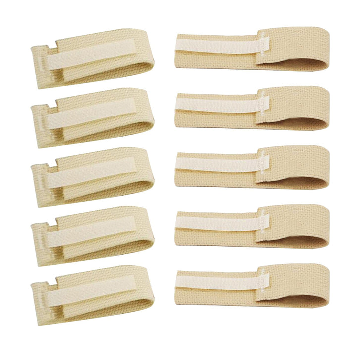 10 Pieces Adjustable Patients Fixed Urine Bag Straps Reusable for Bedridden