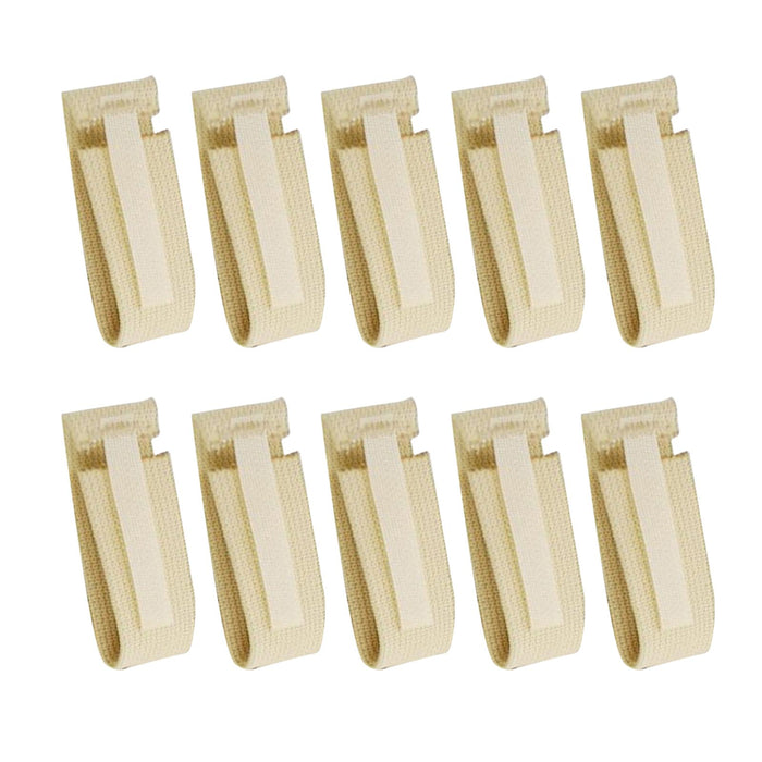 10 Pieces Adjustable Patients Fixed Urine Bag Straps Reusable for Bedridden