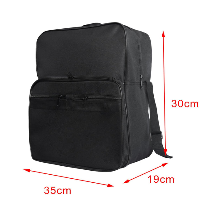 Wheelchair Bag Adjustable Straps Armrest Pouch for Outdoor Pill Box Phone Black