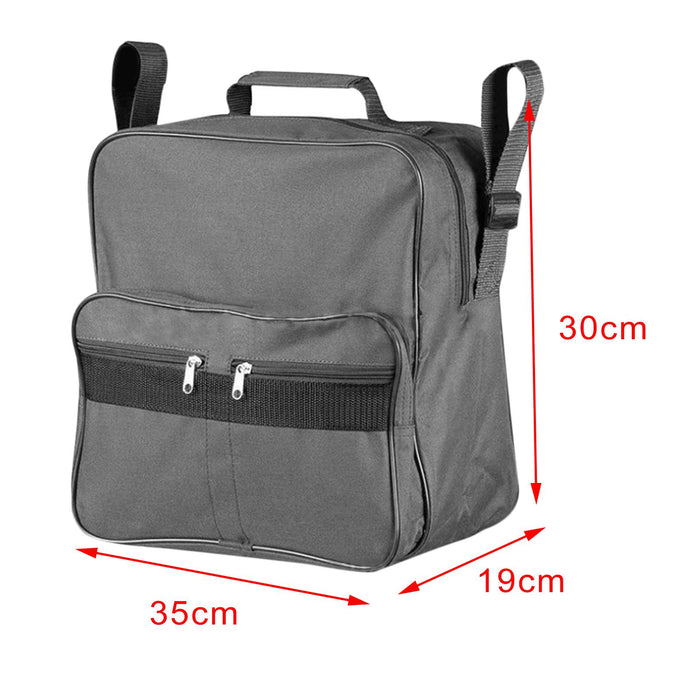 Wheelchair Bag Adjustable Straps Armrest Pouch for Outdoor Pill Box Phone Grey