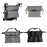 Wheelchair Bag Side Bag Organizer Backpack Pouch Handicap Home  Black