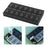 14 Compartment Pill Organizer 7 Days Pocket Case Portable for Travel Camping Black