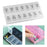 14 Compartment Pill Organizer 7 Days Pocket Case Portable for Travel Camping White