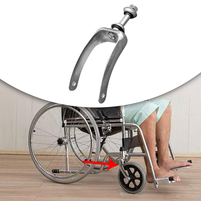 Wheelchair Wheel Wear Resistant Replacement for Trolleys Walkers Front Fork