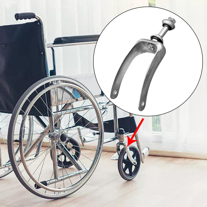 Wheelchair Wheel Wear Resistant Replacement for Trolleys Walkers Front Fork