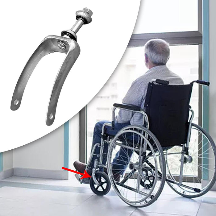 Wheelchair Wheel Wear Resistant Replacement for Trolleys Walkers Front Fork