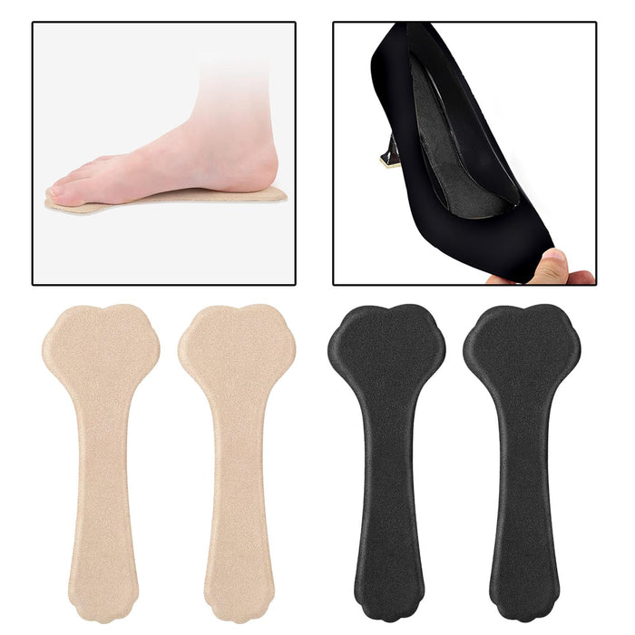 1 Pair High Heel Insoles Soft Comfortable Anti Slip Foot Care apricot