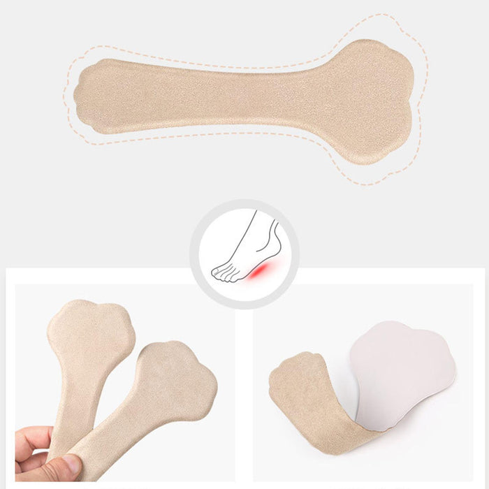 1 Pair High Heel Insoles Soft Comfortable Anti Slip Foot Care apricot