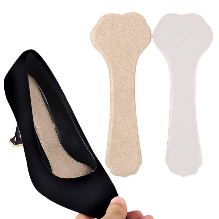 1 Pair High Heel Insoles Soft Comfortable Anti Slip Foot Care apricot