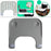 Wheelchair Tray Detachable Easy to Clean Cup Holder Lap Table Reading Grey