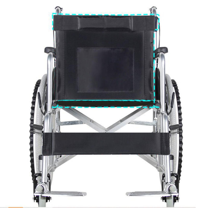 Wheelchair Backrest or Seat Cushion Mat Comfortable Breathable Soft Black Cushion