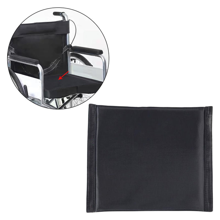 Wheelchair Backrest or Seat Cushion Mat Comfortable Breathable Soft Black Cushion