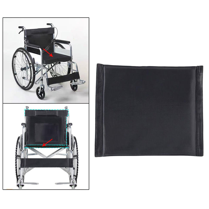 Wheelchair Backrest or Seat Cushion Mat Comfortable Breathable Soft Black Cushion