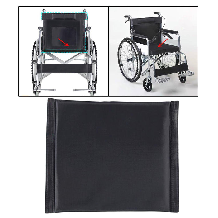 Wheelchair Backrest or Seat Cushion Mat Comfortable Breathable Soft Black Cushion