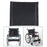 Wheelchair Backrest or Seat Cushion Mat Comfortable Breathable Soft Black Cushion