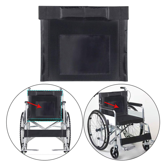 Wheelchair Backrest or Seat Cushion Mat Comfortable Breathable Soft Black Backrest