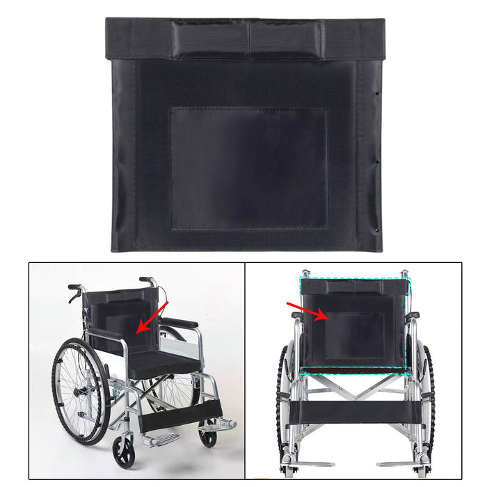 Wheelchair Backrest or Seat Cushion Mat Comfortable Breathable Soft Black Backrest