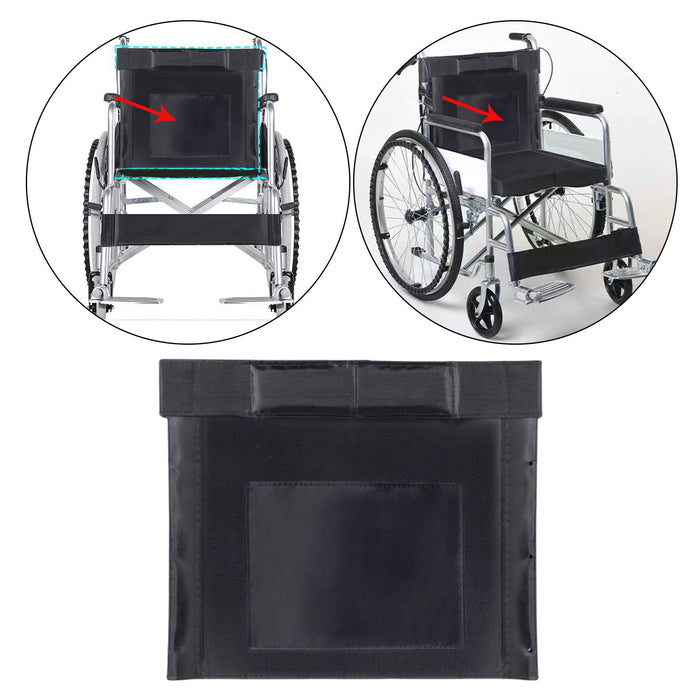 Wheelchair Backrest or Seat Cushion Mat Comfortable Breathable Soft Black Backrest