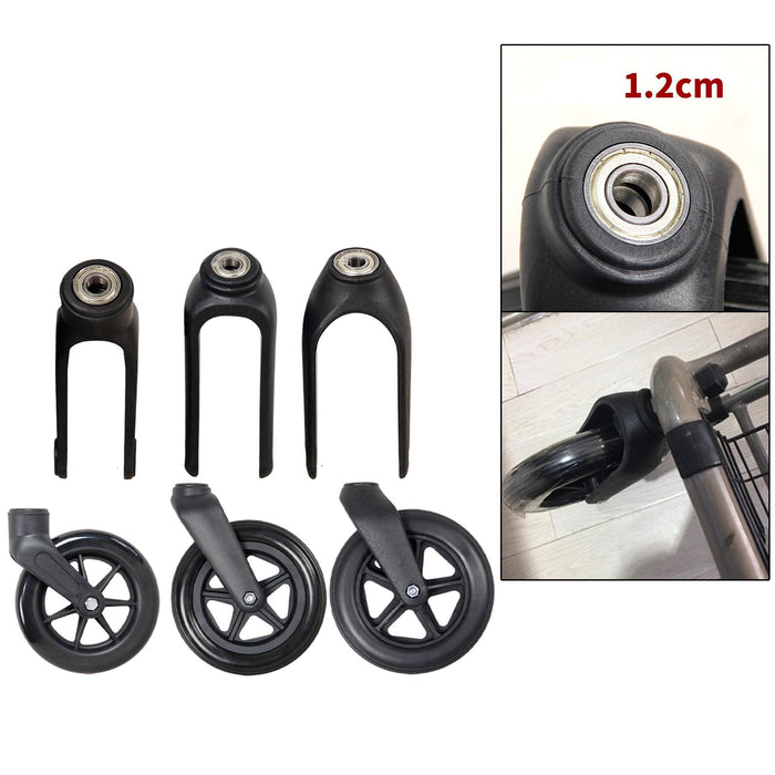 Wheelchairs Front Fork Accessories for Front Castor Wheels 6 Inch