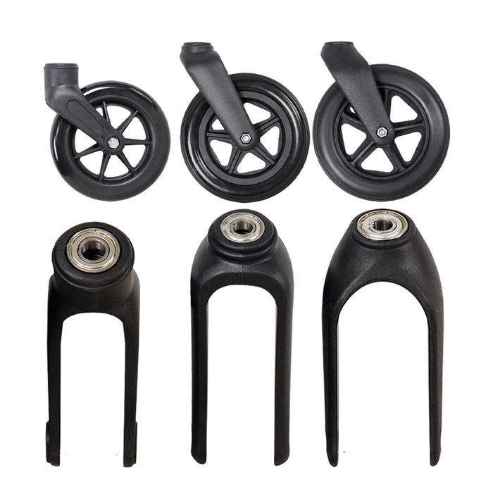 Wheelchairs Front Fork Accessories for Front Castor Wheels 6 Inch