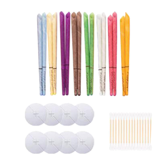 10 Pieces Natural Ear Treatment Candles Kit Ear Wax Remover Portable Tool A